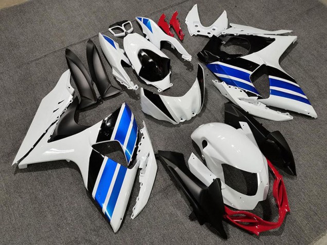 White Blue and Red Style - 2009-2016 Suzuki GSXR 1000