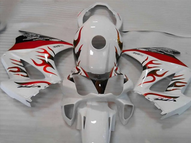 White Red Flame - 2002-2012 Honda VFR800 White Red Flame - 2002-2012 Honda VFR800