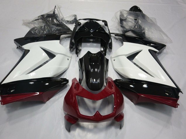 White Red and Black - 2008-2012 Kawasaki Ninja 250