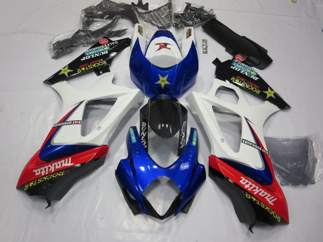 White Rockstar - 2007-2008 Suzuki GSXR 1000 White Rockstar - 2007-2008 Suzuki GSXR 1000
