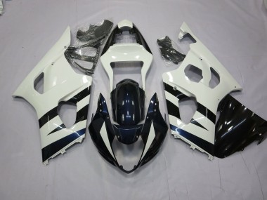 White and Black - 2003-2004 Suzuki GSXR 1000