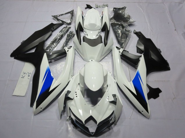 White and Black - 2008-2010 Suzuki GSXR 600-750