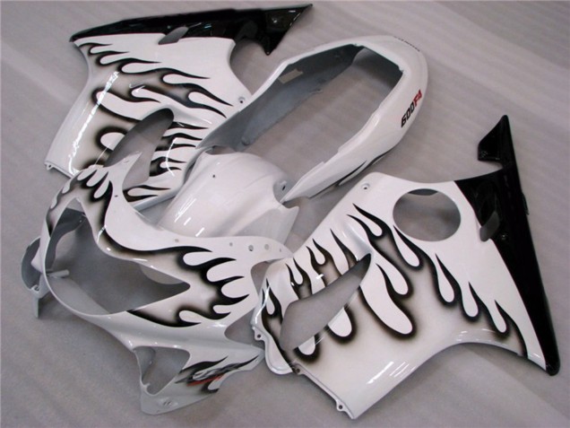 White and Black Flames - 1999-2000 Honda CBR600 F4 White and Black Flames - 1999-2000 Honda CBR600 F4