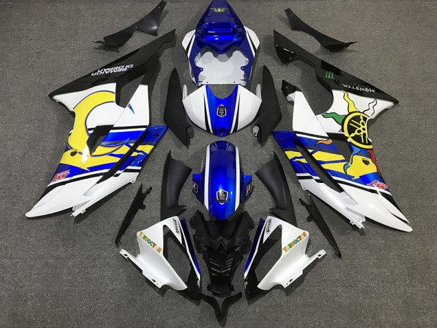 White and Blue Custom - 2008-2016 Yamaha R6 White and Blue Custom - 2008-2016 Yamaha R6