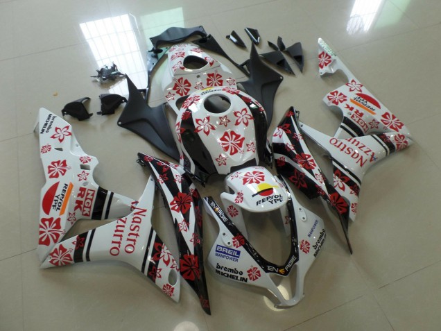 White and Red Nastro Azzurro - 2007-2008 Honda CBR600RR
