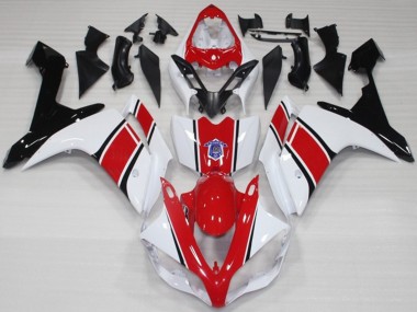 White and Red OEM Style Gloss - 2007-2008 Yamaha R1