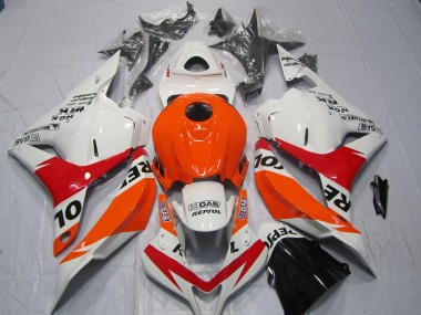 White and Red Repsol - 2009-2012 Honda CBR600RR