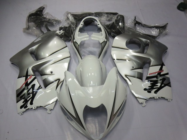 White and Silver - 1997-2007 Suzuki GSXR 1300 Hayabusa White and Silver - 1997-2007 Suzuki GSXR 1300 Hayabusa