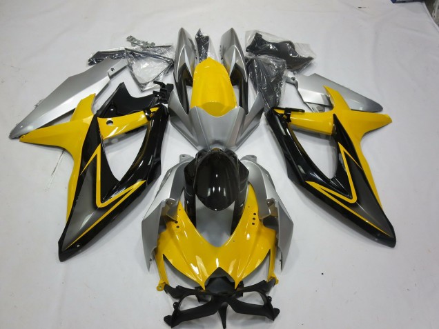 Yellow Black - 2008-2010 Suzuki GSXR 600-750 Yellow Black - 2008-2010 Suzuki GSXR 600-750