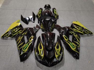 Yellow Flame - 2006-2011 Kawasaki ZX14R