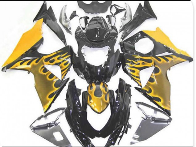 Yellow Flame - 2009-2016 Suzuki GSXR 1000 Yellow Flame - 2009-2016 Suzuki GSXR 1000