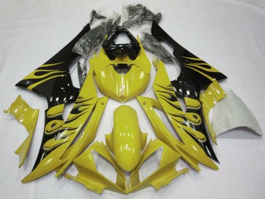 Yellow Flame Style - 2008-2016 Yamaha R6