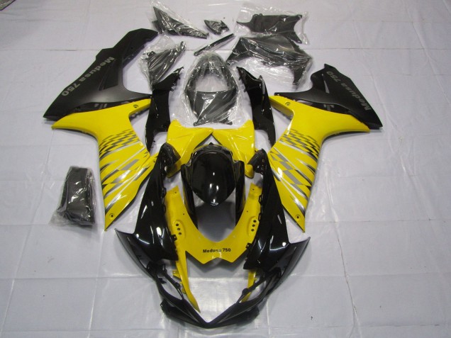 Yellow Matte Black - 2011-2024 Suzuki GSXR 600-750 Yellow Matte Black - 2011-2024 Suzuki GSXR 600-750