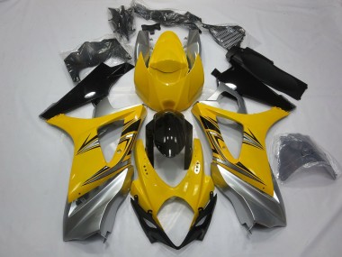 Yellow Silver - 2007-2008 Suzuki GSXR 1000