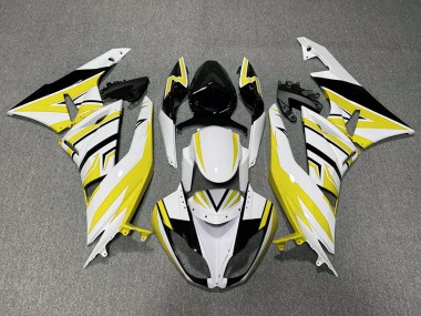 Yellow White and Black Zag - 2009-2012 Kawasaki ZX6R