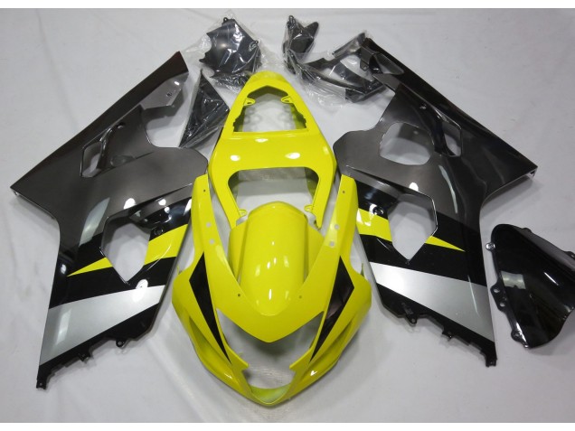Yellow and Grey - 2004-2005 Suzuki GSXR 600-750 Yellow and Grey - 2004-2005 Suzuki GSXR 600-750