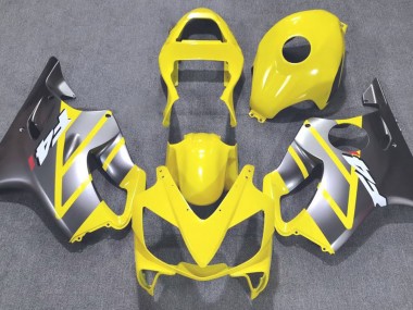 Yellow and Matte Silver - 2001-2003 Honda CBR600 F4i