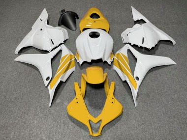 Yellow and White Side Stripe - 2009-2012 Honda CBR600RR
